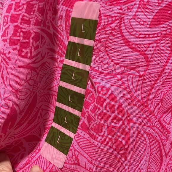 Stella Parker Collecton Tropical Pink Pull on Shorts Drawstring Waist - Picture 3 of 8